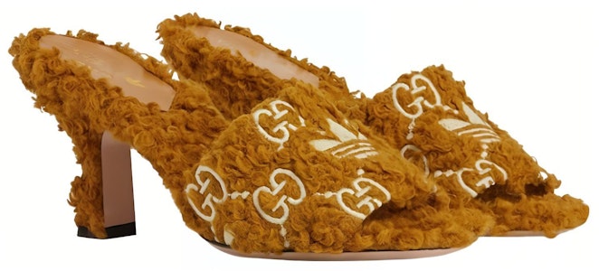 (W) Gucci x 阿迪达斯 Originals 棕色编织细高跟凉鞋 722440-FAAV8-7702 Lookbook (W) Gucci x 阿迪达斯 Originals 棕色编织细高跟凉鞋 722440-FAAV8-7702