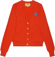 (Women) GUCCI x Adidas Originals Red Knit Cardigan with Logo Letter Design. 723366-XKCU9-7708 (Women) GUCCI x Adidas Originals Red Knit Cardigan with Logo Letter Design. 723366-XKCU9-7708