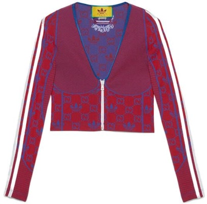 (W) Gucci x adidas Originals FW22 Baju Panas Merah Zip Leher-V Wanita 713038-XJES1-6263 Buy (W) Gucci x adidas Originals FW22 Baju Panas Merah Zip Leher-V Wanita 713038-XJES1-6263