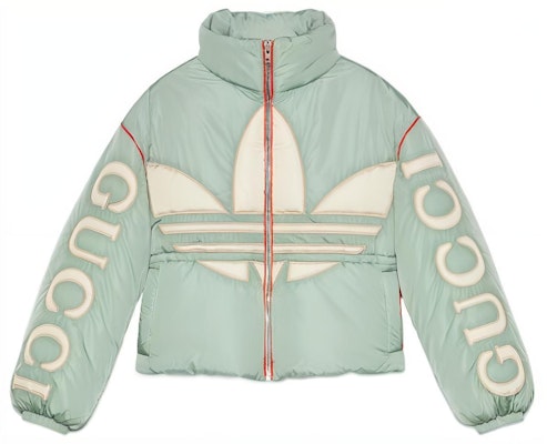 (W) グッチ x アディダス オリジナルズ SS22 ロゴプリント ボンバージャケット ミントグリーン レディース 714849-ZALFL-3521 Buy (W) グッチ x アディダス オリジナルズ SS22 ロゴプリント ボンバージャケット ミントグリーン レディース 714849-ZALFL-3521