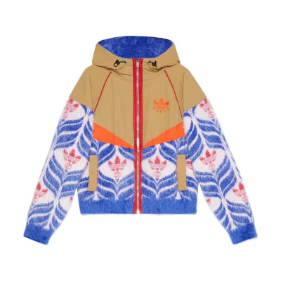 (Women) Gucci Adidas Originals SS23 Monogram Zip Jacket Multicolor 717690-XKCQ7-4711