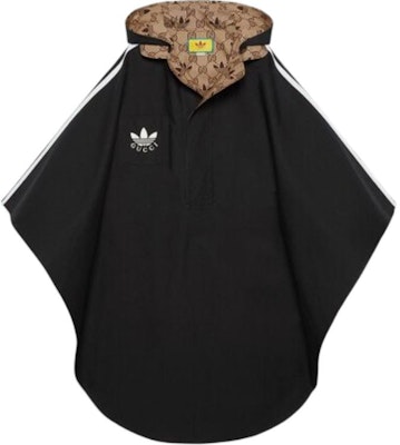 (W) GUCCI x adidas Originals SS23 Jaket Cape Terbalik Logo Wanita Hitam. 716273-4GAEK-1079 Buy (W) GUCCI x adidas Originals SS23 Jaket Cape Terbalik Logo Wanita Hitam. 716273-4GAEK-1079