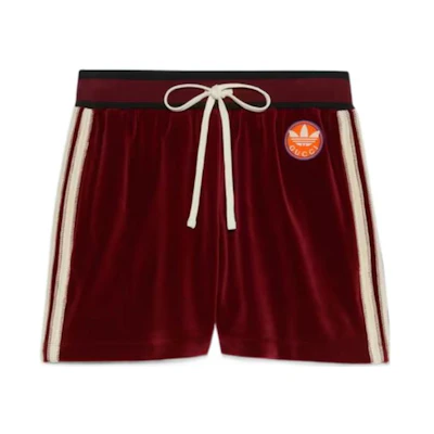 (Women) Gucci adidas Red Logo Print Straight Casual Shorts SS23 693619-XJEC6-6205