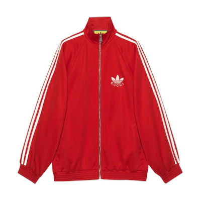 (Women) Gucci adidas Red Logo Zip-Up Jacket FW22 Collection 712952-XJEGU-6480