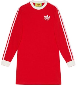 (W) Gucci x adidas SS22 紅色條紋拼接長袖洋裝 女款 693537-XJEBS-6429 Buy (W) Gucci x adidas SS22 紅色條紋拼接長袖洋裝 女款 693537-XJEBS-6429