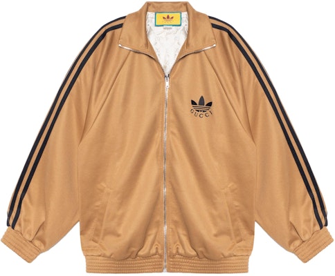 (W) Jaket Gucci x adidas SS23 Logo Print Zip-Up Coklat. 712952-XJEGU-2177 Buy (W) Jaket Gucci x adidas SS23 Logo Print Zip-Up Coklat. 712952-XJEGU-2177