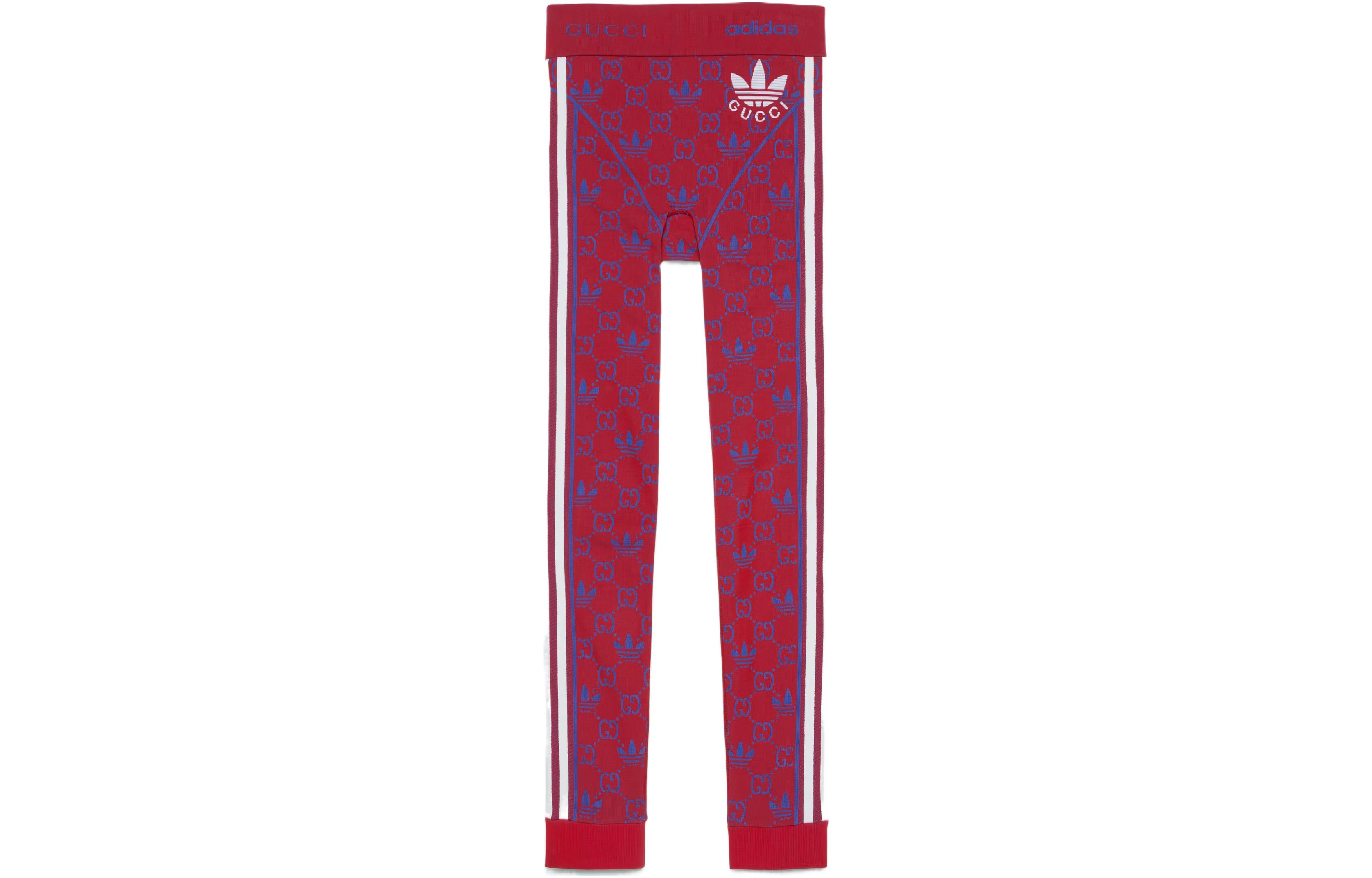 (Women) Gucci x adidas SS23 Red Logo Print Striped Track Pants 713036-XJES1-6263