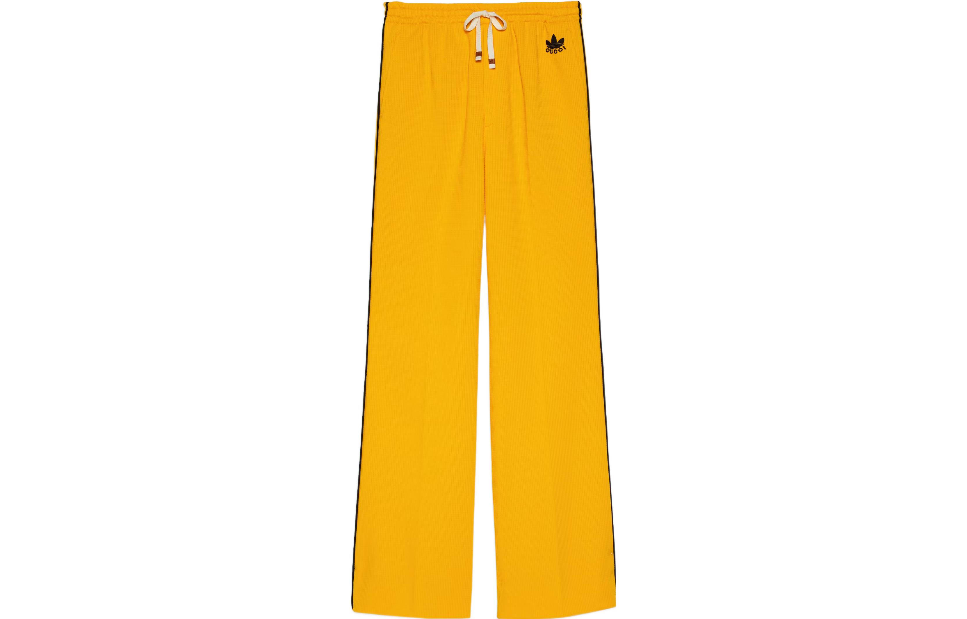 (Women) Gucci adidas SS23 Solid Logo Drawstring Pants in Dark Yellow 696189-Z8A20-7365