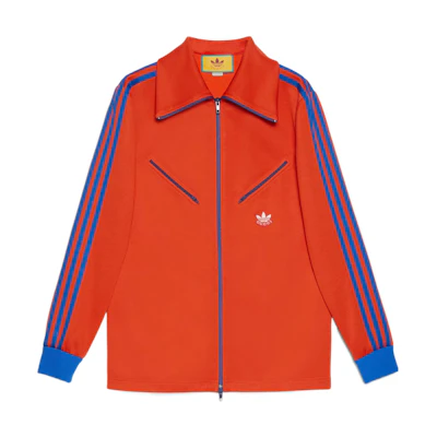 (Women) Gucci Adidas Stripe Logo Print Jacket Orange FW22 Collaboration 724623-XJEGU-7476