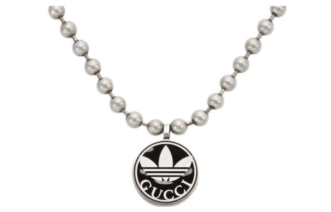 Order (Women) GUCCI x Adidas Trefoil Pendant 925 Silver Necklace for Women. 702788-JAACA-8163
