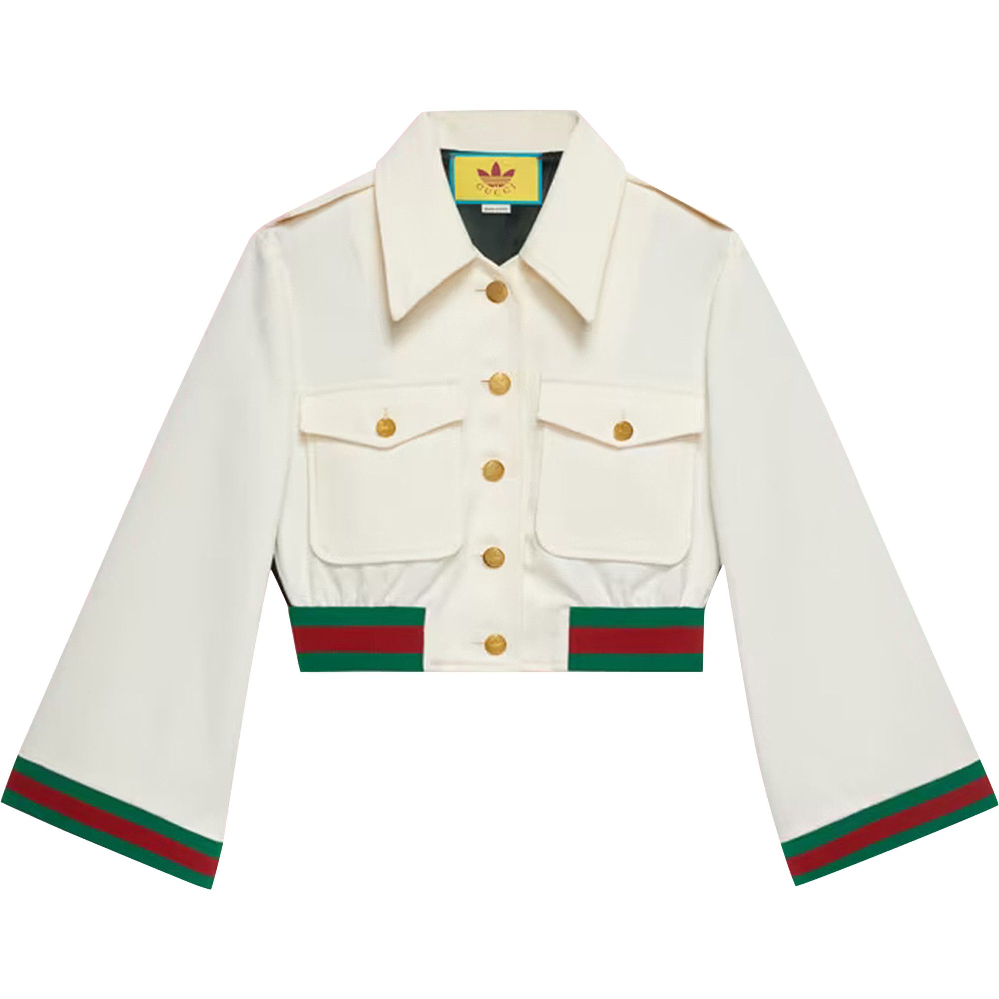 Buy (W) Jaket Gucci x adidas 'Putih/Hijau/Merah' 702987-ZAI22-9133