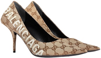 (W) Balenciaga x Gucci The Hacker Project Kasut Tumit Tinggi 'Beige' 676603-KQW00-9742 Lookbook (W) Balenciaga x Gucci The Hacker Project Kasut Tumit Tinggi 'Beige' 676603-KQW00-9742