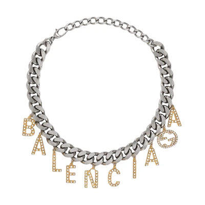 (Women) GUCCI Balenciaga The Hacker Project Choker with Handwritten Logo. 676858-I6125-8489