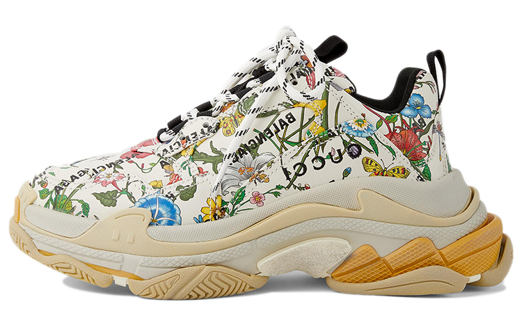 (Women) Gucci x Balenciaga Triple S Sneaker 'The Hacker Project - Floral' 677195-UL110-8461