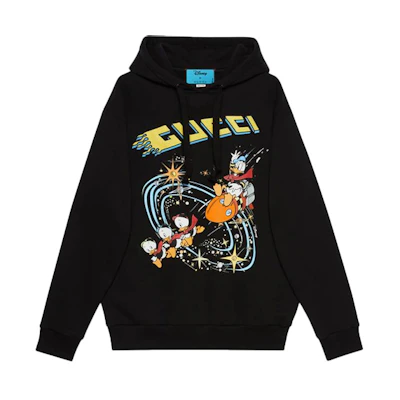 (Women) Gucci Disney Black Donald Duck Hoodie SS21 615061-XJDC6-1043