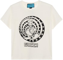 (Women) Gucci x Disney Collaboration Donald Duck Printed T-Shirt Beige 644674-XJDBE-9095 (Women) Gucci x Disney Collaboration Donald Duck Printed T-Shirt Beige 644674-XJDBE-9095