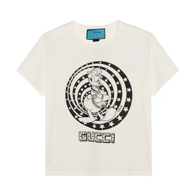 (Women) Gucci Disney Collaboration Donald Duck Printed T-Shirt Beige 644674-XJDBE-9095