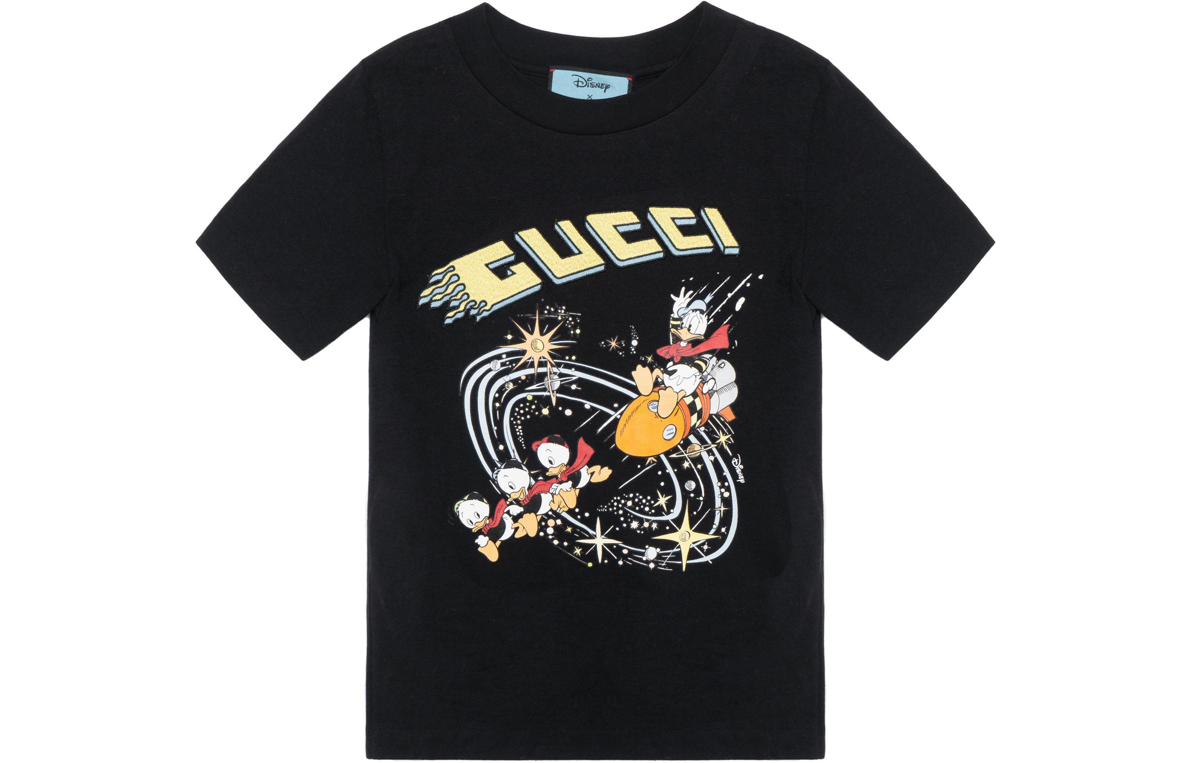 Buy (W) Gucci x Disney 聯名款 SS21 唐老鴨圖案黑色T恤 644671-XJDBD-1043