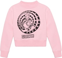 (Women) Gucci x Disney Donald Duck Logo Print Pink Crewneck Sweatshirt Women 652684-XJDC0-5904 (Women) Gucci x Disney Donald Duck Logo Print Pink Crewneck Sweatshirt Women 652684-XJDC0-5904