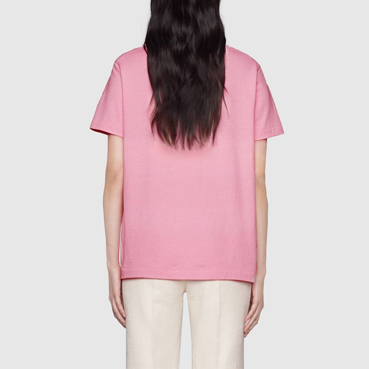 Purchase (W) GUCCI x 迪士尼 唐老鸭 粉色卡通T恤 580762-XJDBH-5358