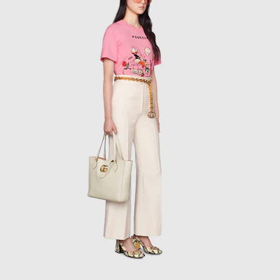 (W) GUCCI x 迪士尼 唐老鸭 粉色卡通T恤 580762-XJDBH-5358 Details for (W) GUCCI x 迪士尼 唐老鸭 粉色卡通T恤 580762-XJDBH-5358