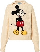 (Women) GUCCI x Disney Ivory Sweater with Mickey Mouse Print 599245-XKA37-9192 (Women) GUCCI x Disney Ivory Sweater with Mickey Mouse Print 599245-XKA37-9192