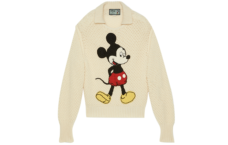 Order (W) GUCCI x Disney联名米白色米老鼠印花毛衣 599245-XKA37-9192