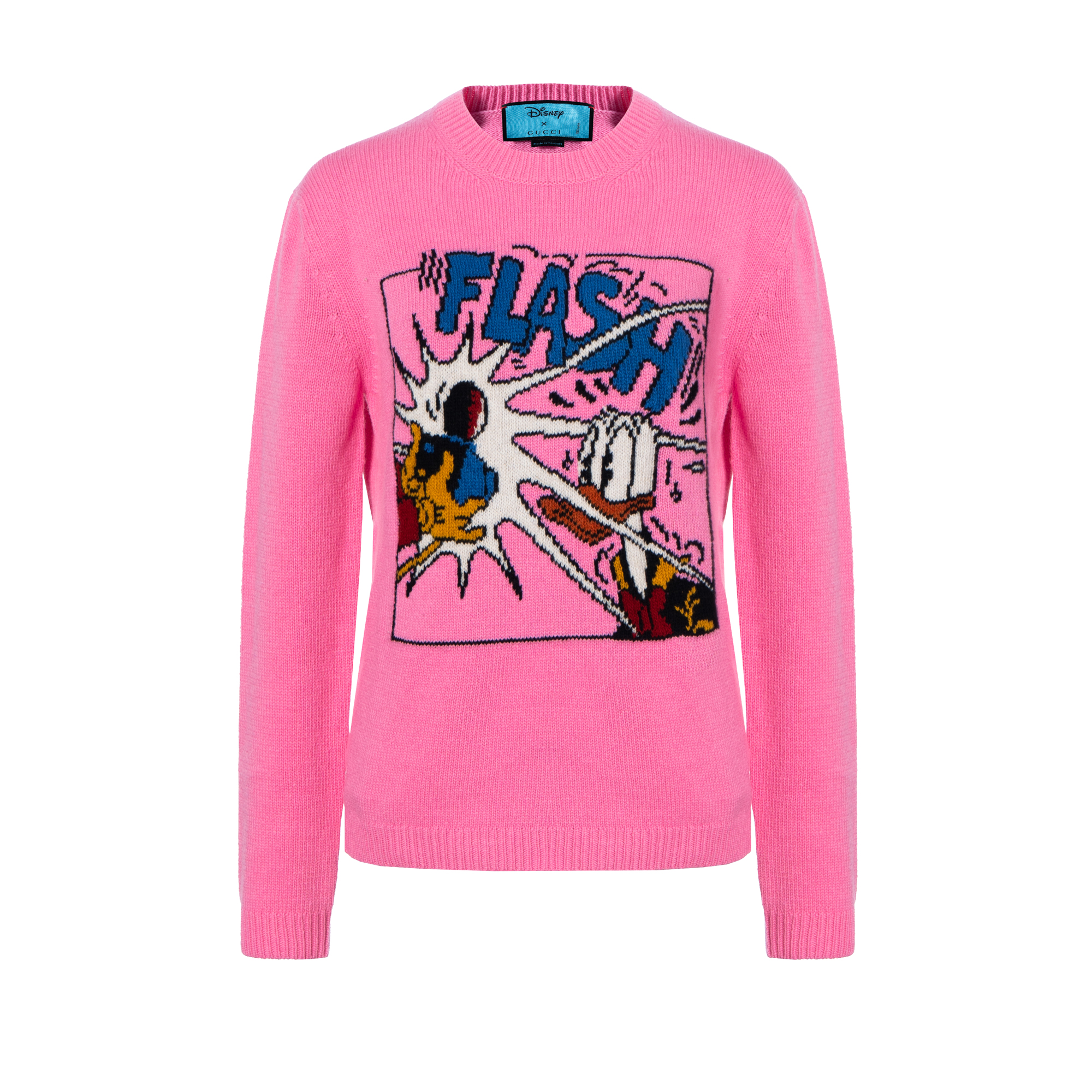 Buy (W) グッチ x ディズニー ジャカード ウール セーター レディース ピンク 652620-XKBSI-5152