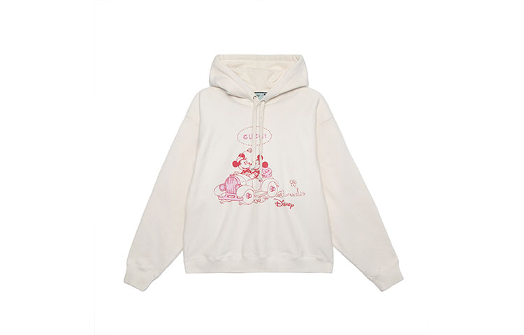 (Women) Gucci Disney Mickey Mouse Beige Hoodie 604218-XJB7B-9230
