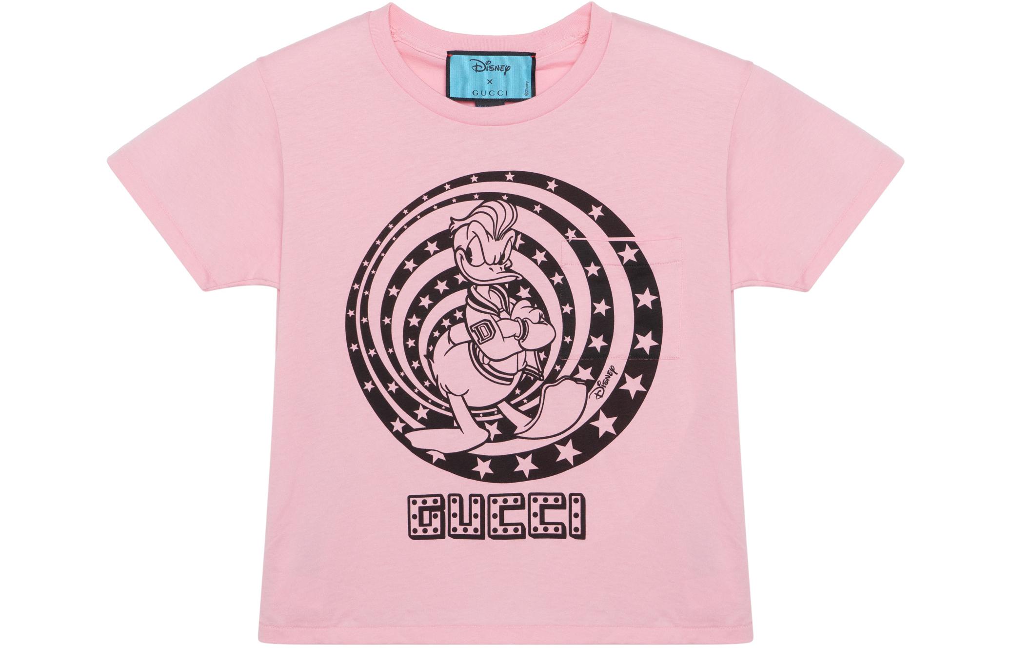 Buy (W) Gucci x Disney 粉紅唐老鴨印花T恤 644674-XJDBE-5904