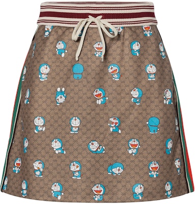 (Women) Gucci x Doraemon Beige Graphic Skirt Casual Short Skirt 656596-XJDH4-2138 Buy (Women) Gucci x Doraemon Beige Graphic Skirt Casual Short Skirt 656596-XJDH4-2138