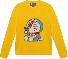 (Women) Gucci x Doraemon Collab SS21 Wool Knit Sweater Woman Yellow 655654-XKBVZ-7738 (Women) Gucci x Doraemon Collab SS21 Wool Knit Sweater Woman Yellow 655654-XKBVZ-7738