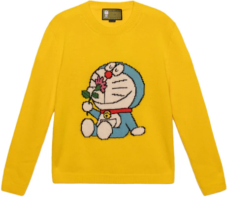 (W) Gucci x Doraemon Kolaborasi SS21 Baju Sejuk Wool Wanita Kuning 655654-XKBVZ-7738 Buy (W) Gucci x Doraemon Kolaborasi SS21 Baju Sejuk Wool Wanita Kuning 655654-XKBVZ-7738