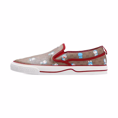 (W) Gucci Doraemon GG Sneakers 'Brown Red'