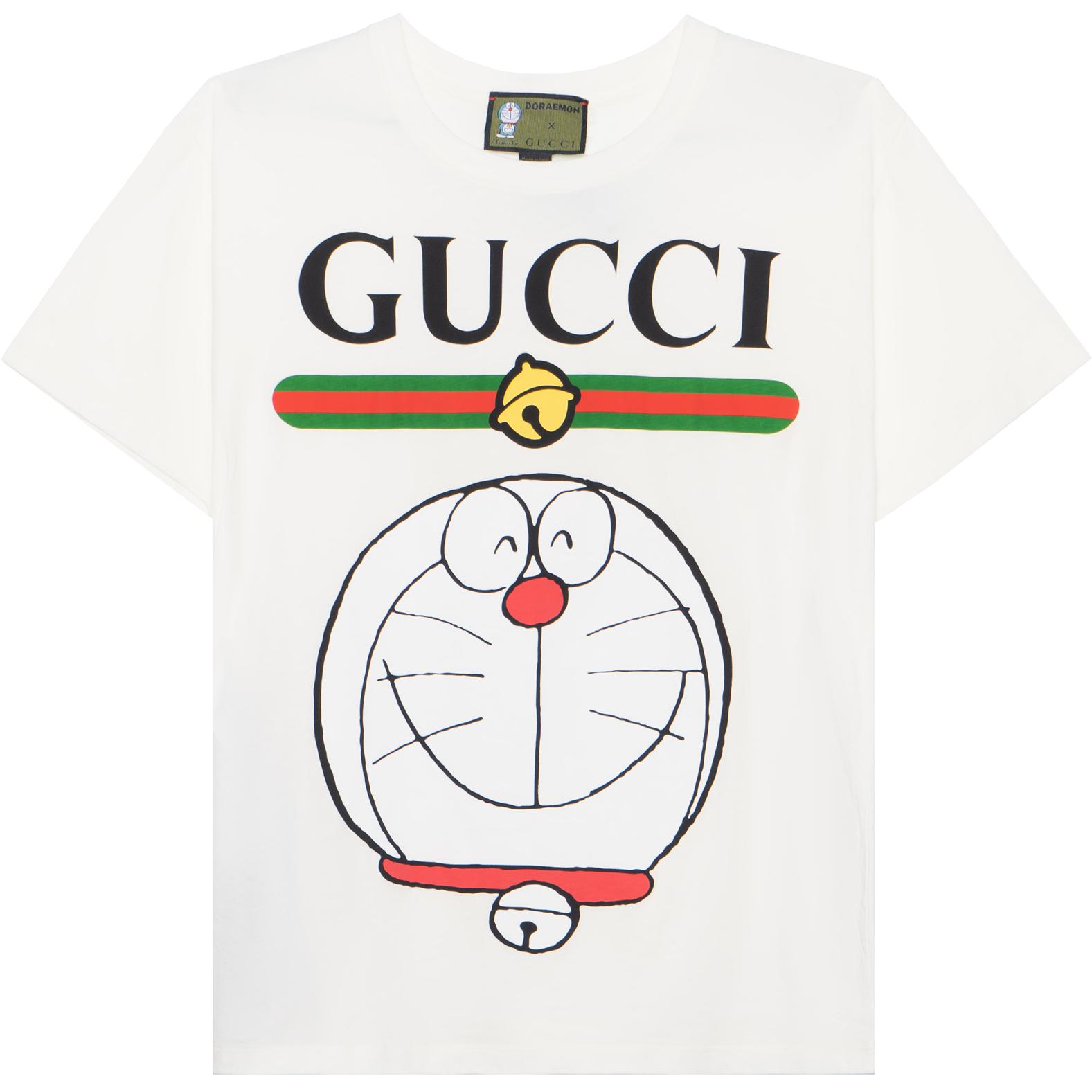 (Women) Gucci x Doraemon Ivory Short Sleeve Tee () 615044-XJDIL-9095