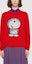 Shop (W) GUCCI x Doraemon Sweater Merah Kartun Longgar Wanita. 655654-XKBVW-6076