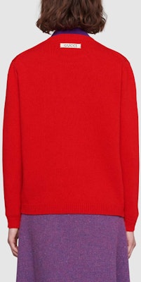 (W) GUCCI x Doraemon Sweater Merah Kartun Longgar Wanita. 655654-XKBVW-6076 Purchase (W) GUCCI x Doraemon Sweater Merah Kartun Longgar Wanita. 655654-XKBVW-6076