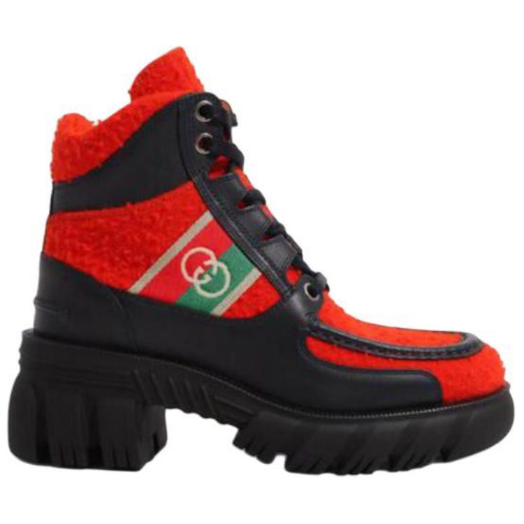 Order (W) Stivali Alti alla Caviglia Gucci x North Face ''Rosso Nero'' 681771-2JW20-6571