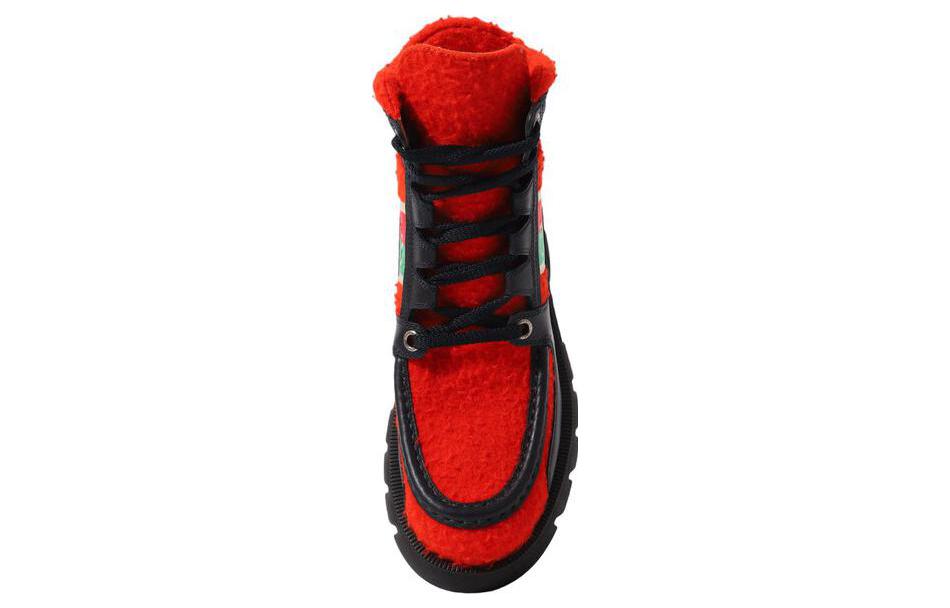 Purchase (W) Stivali Alti alla Caviglia Gucci x North Face ''Rosso Nero'' 681771-2JW20-6571