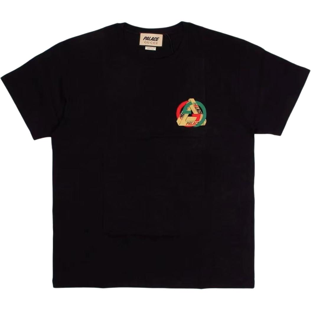 (Women) Gucci PALACE Letter Logo Black T-Shirt 548334-XJE1C-1082