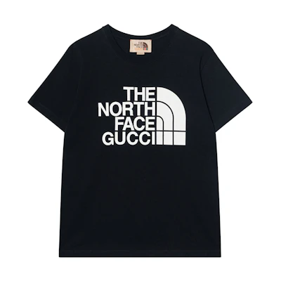 (Women) Gucci TNF Black Logo Print Crew Neck T-Shirt 615044-XJDBZ-1289
