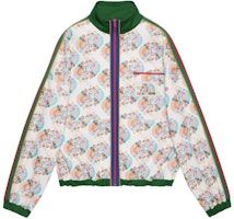(Women) Gucci x The North Face Floral Stripe Print Zip Jacket 673975-XJDVH-9275 (Women) Gucci x The North Face Floral Stripe Print Zip Jacket 673975-XJDVH-9275
