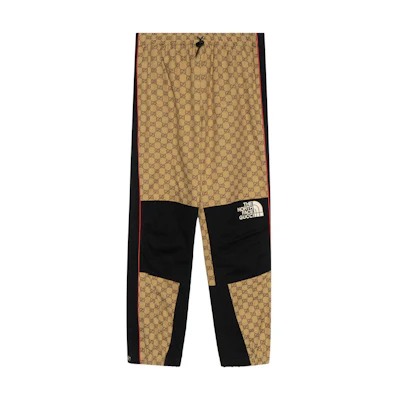 (Women) Gucci TNF FW21 Logo Print Khaki Pants 671191-ZAHP0-2184