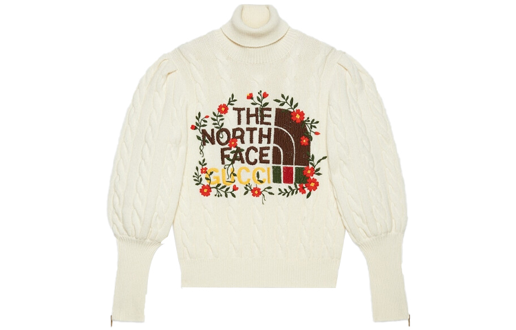 (Women) Gucci TNF FW21 White Loose Logo Sweater 671689-XKB2A-9791