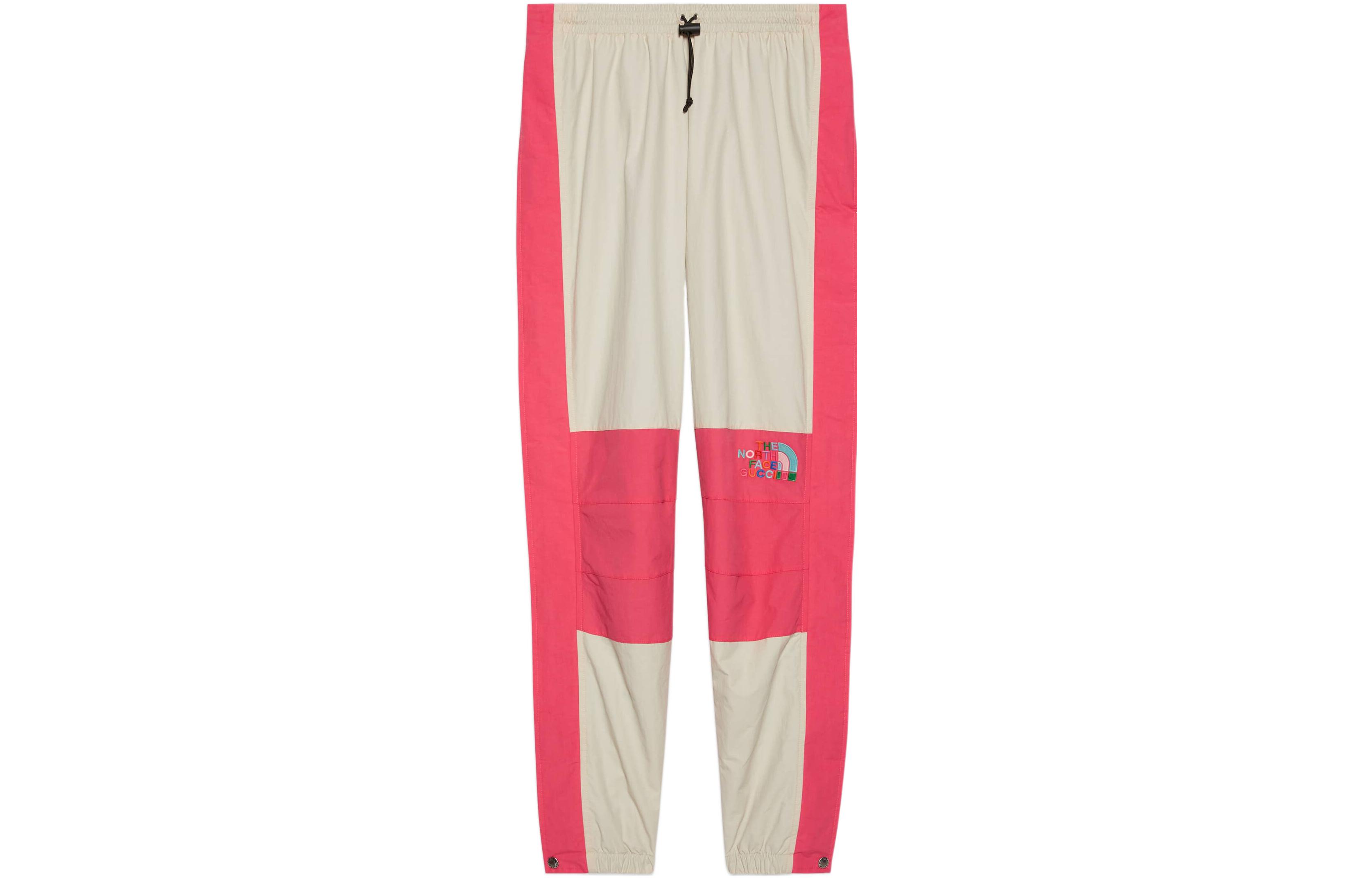 (Women) Gucci x The North Face FW22 Colorblock Logo Embroidered Pants White 663742-ZAH9F-9197