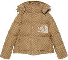 (Women) Gucci x The North Face GG Canvas Bomber Down Jacket Brown Winter 657012-Z8AM4-2184 (Women) Gucci x The North Face GG Canvas Bomber Down Jacket Brown Winter 657012-Z8AM4-2184