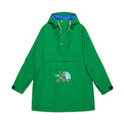 (Women) Gucci TNF Green Detachable Logo Long Sleeve Coat FW22 672461-ZAH9C-3330