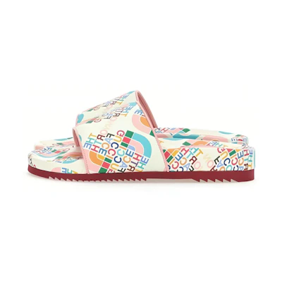 (W) Gucci The North Face Leather Sandal 'White Multicolor'