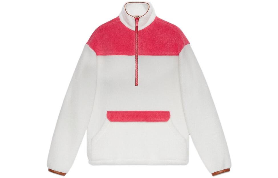 (Women) Gucci TNF Logo High Neck Jacket Cream White 673724-XJDUK-9799