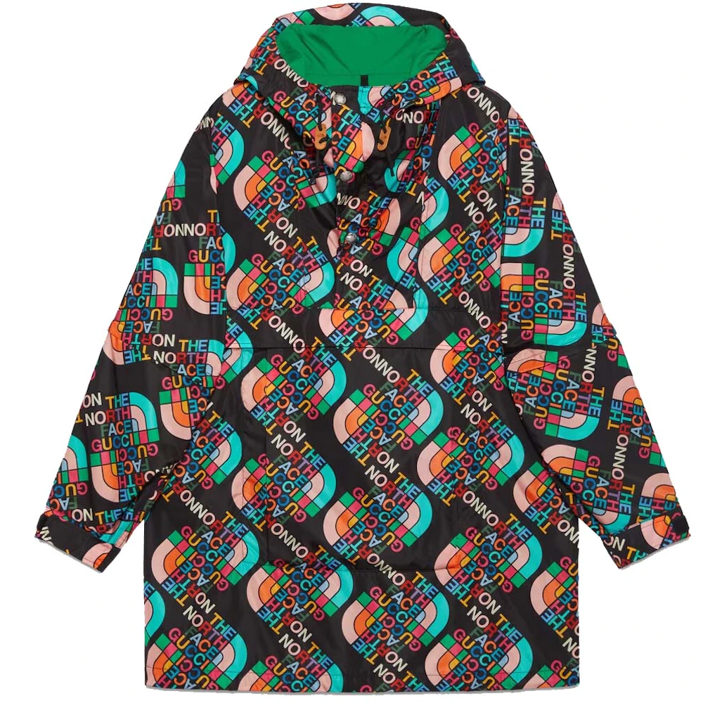 (Women) Gucci x The North Face Purple Label FW22 Black Logo Hoodie Coat 672461-ZAH9B-1478